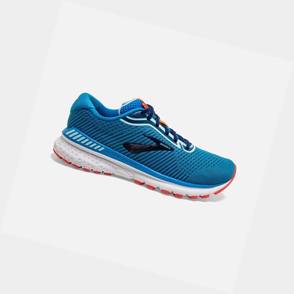 Zapatillas Para Caminar Brooks Adrenaline GTS 20 Mujer Azules Azul Marino Coral | KOF036154