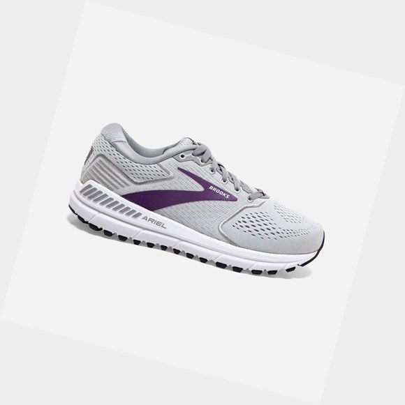 Zapatillas Running Carretera Brooks Ariel '20 Mujer Oyster / Alloy / Grape | GPS279543