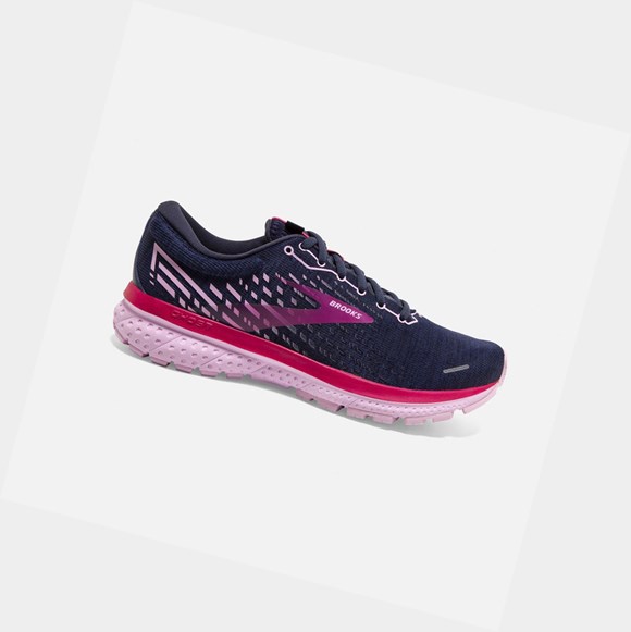 Zapatillas Running Carretera Brooks Ghost 13 Mujer Peacoat / Lilac / Raspberry | ICT978420