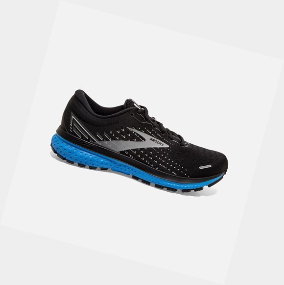 Zapatillas Running Carretera Brooks Ghost 13 Hombre Negras Gris Azules | JYP095827