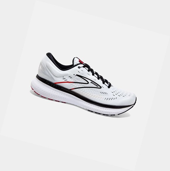 Zapatillas Running Carretera Brooks Glycerin 19 Hombre Blancas Negras Rojas | CLK623154