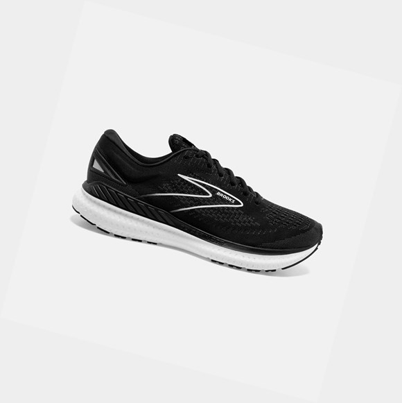 Zapatillas Running Carretera Brooks Glycerin GTS 19 Hombre Negras Blancas | NKR385912