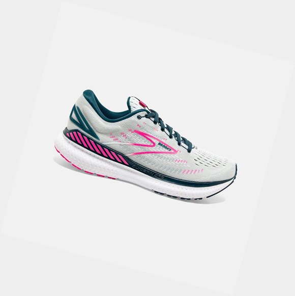 Zapatillas Running Carretera Brooks Glycerin GTS 19 Mujer Azul Marino Rosas | YQU265089