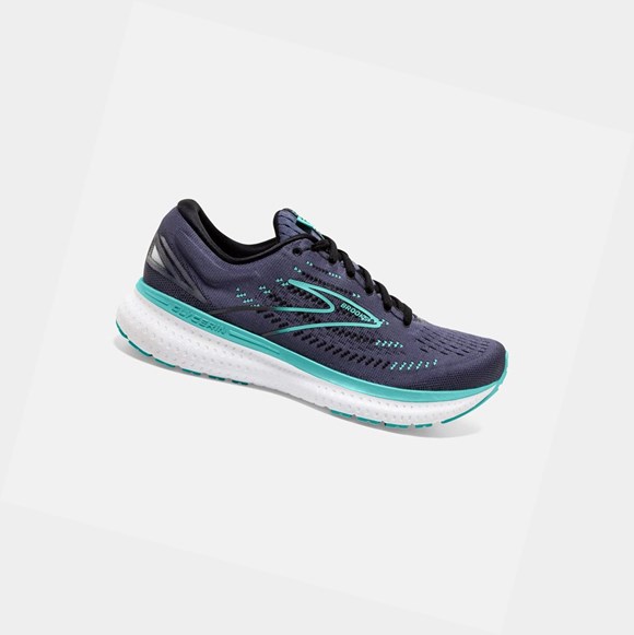 Zapatillas Running Carretera Brooks Glycerin 19 Mujer Negras Azules | YRI052863