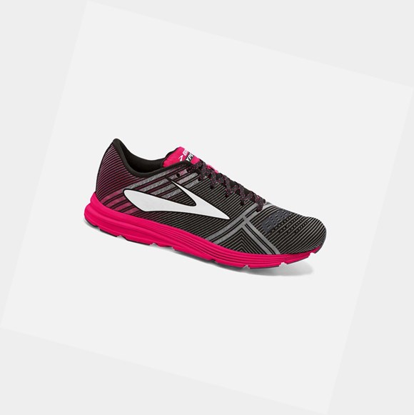 Zapatillas Running Carretera Brooks Hyperion Mujer Negras Rosas | VJI821043