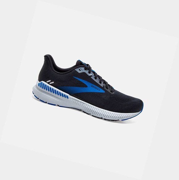 Zapatillas Running Carretera Brooks Launch GTS 8 Hombre Negras Gris Azules | AFN165940