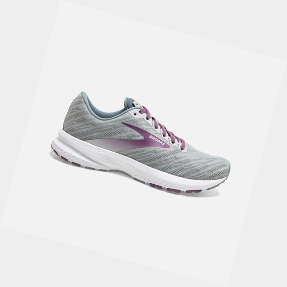 Zapatillas Running Carretera Brooks Launch 7 Mujer Antarctica / Lead / Grape | LWF375019