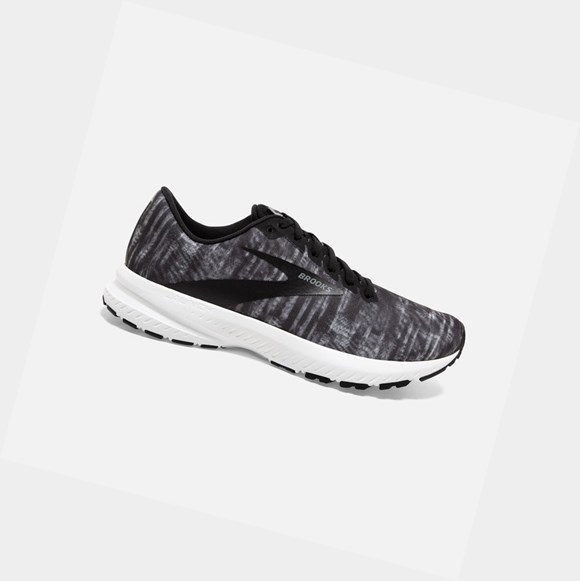 Zapatillas Running Carretera Brooks Launch 7 Mujer Negras Gris Blancas | PXY896421