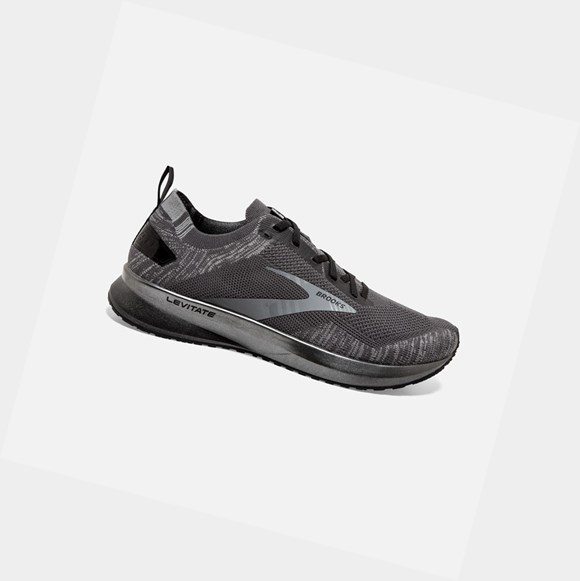 Zapatillas Running Carretera Brooks Levitate 4 Hombre Gris Negras | KVC645392