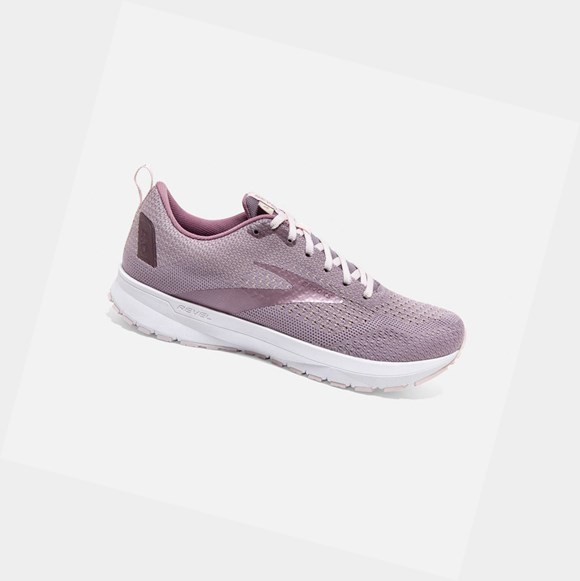 Zapatillas Running Carretera Brooks Revel 4 Mujer Almond / Metallic / Primrose | DTO697420