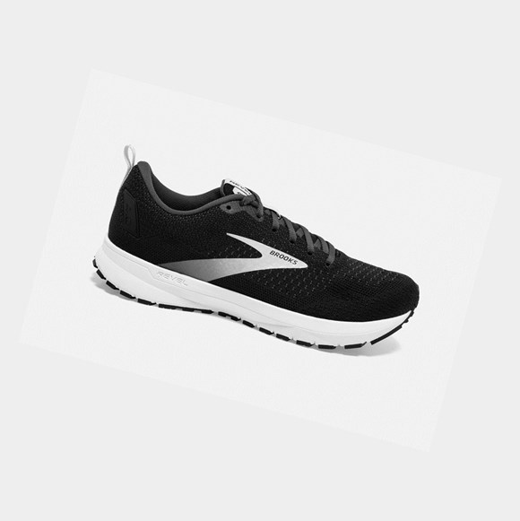 Zapatillas Running Carretera Brooks Revel 4 Mujer Negras Plateadas | WIE537809