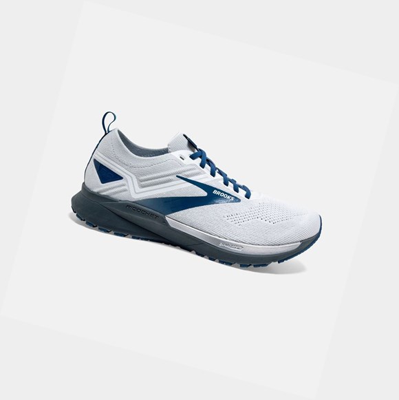 Zapatillas Running Carretera Brooks Ricochet 3 Hombre Blancas Gris Azules | RTQ418370