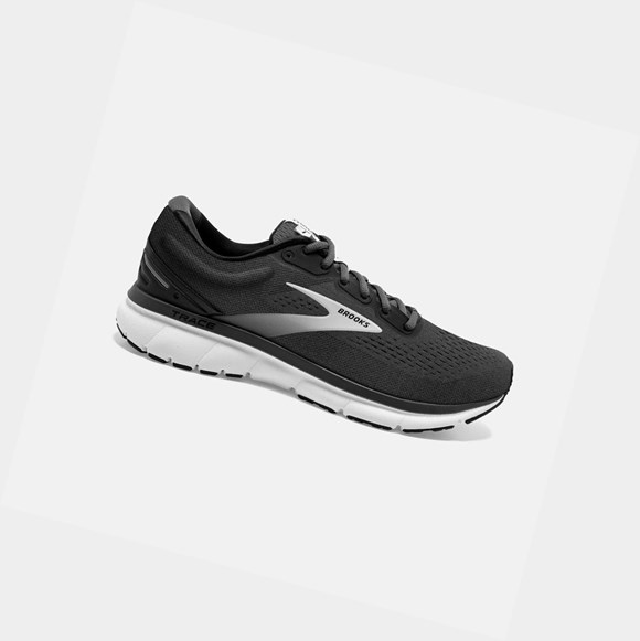 Zapatillas Running Carretera Brooks Trace Hombre Negras Gris | ANR142586