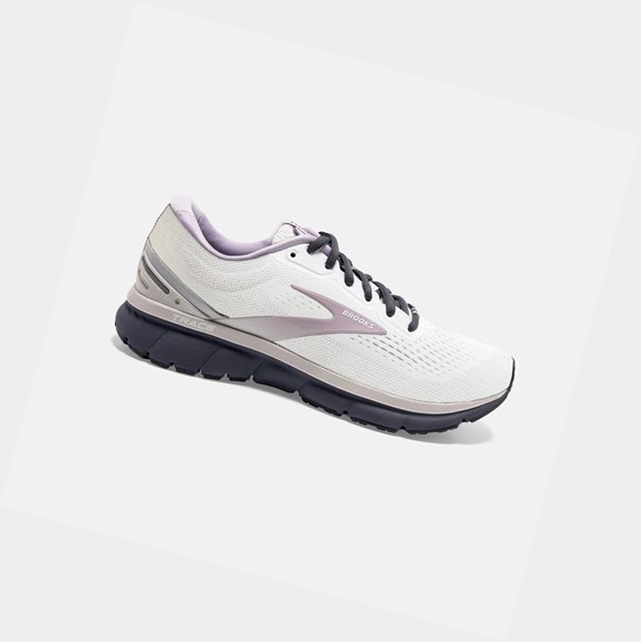 Zapatillas Running Carretera Brooks Trace Mujer Blancas Gris Azules | QVZ026589