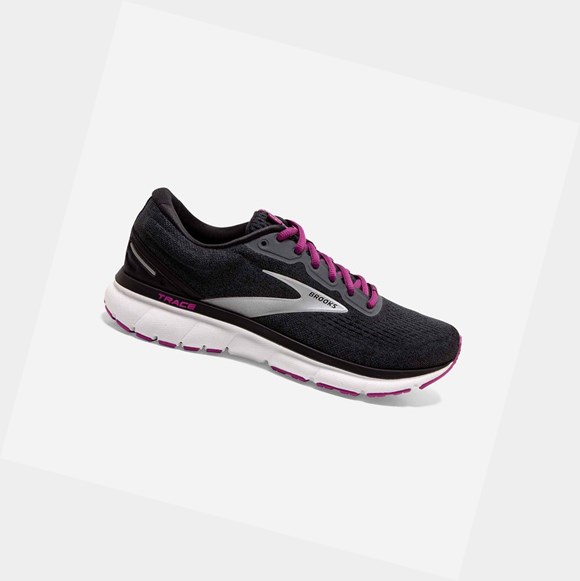 Zapatillas Running Carretera Brooks Trace Mujer Negras | TYU407689