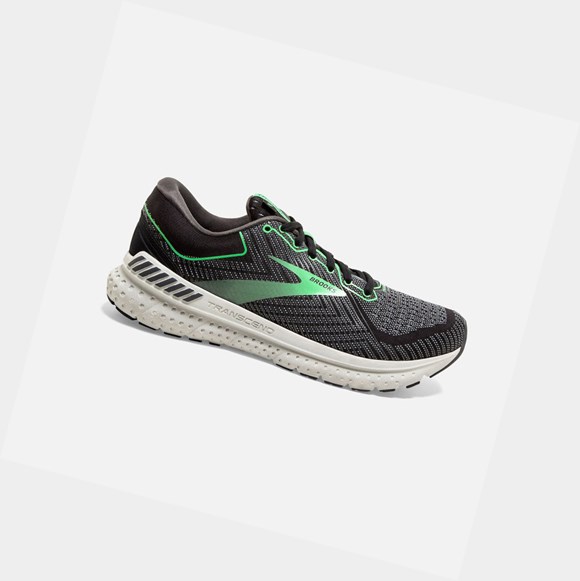 Zapatillas Running Carretera Brooks Transcend 7 Mujer Negras Verde | NDB126739