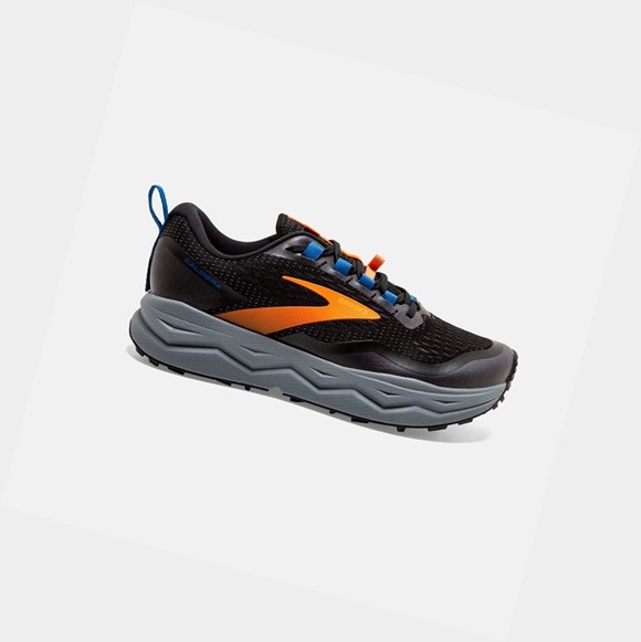 Zapatos Trail Brooks Caldera 5 Hombre Negras Naranjas Azules | IPM352981