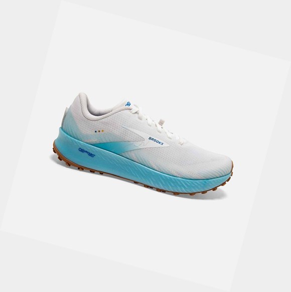 Zapatos Trail Brooks Catamount Hombre Blancas Azules | JVA675940