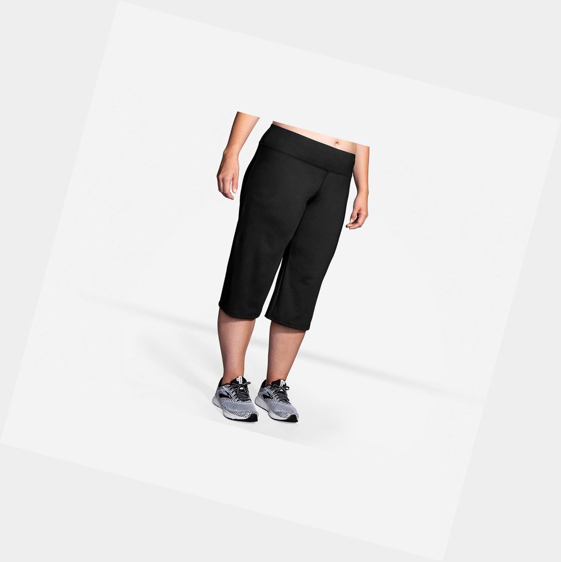 Pantalones Brooks Venture Capri Mujer Negras | WQA940837