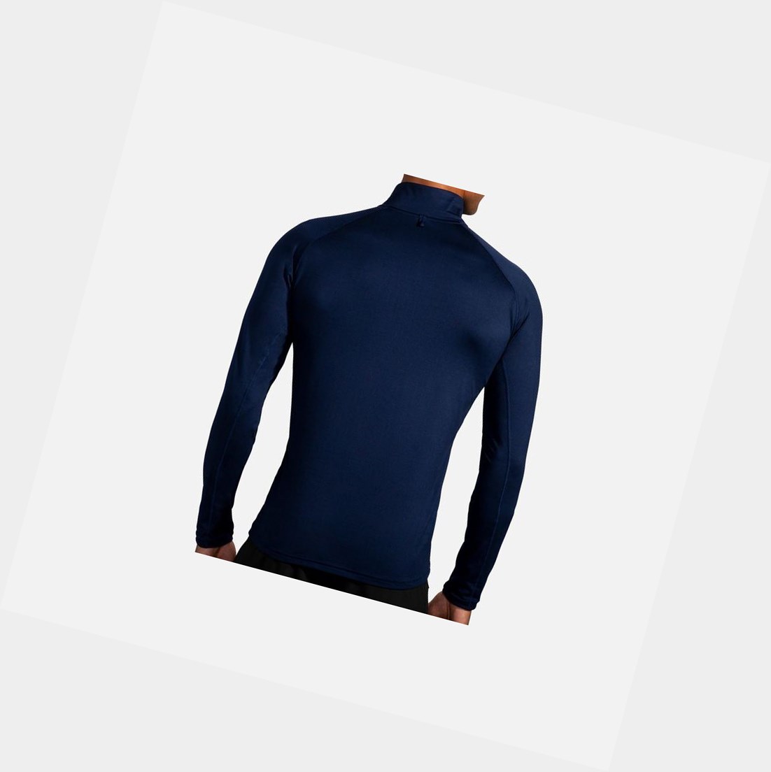 Ropa De Abrigo Brooks Dash 1/2 Zip Hombre Azul Marino | VCJ360429