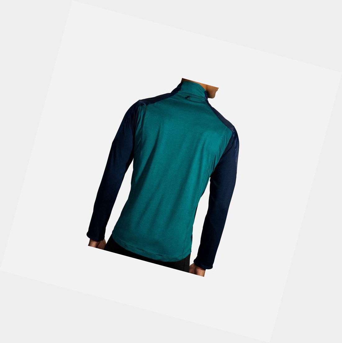 Ropa De Abrigo Brooks Fusion Híbrido Hombre Azul Marino | KPT169280