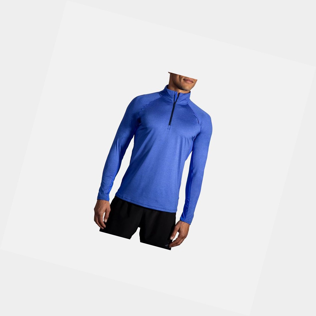 Tops Brooks Dash 1/2 Zip Hombre Azules | TWD129703