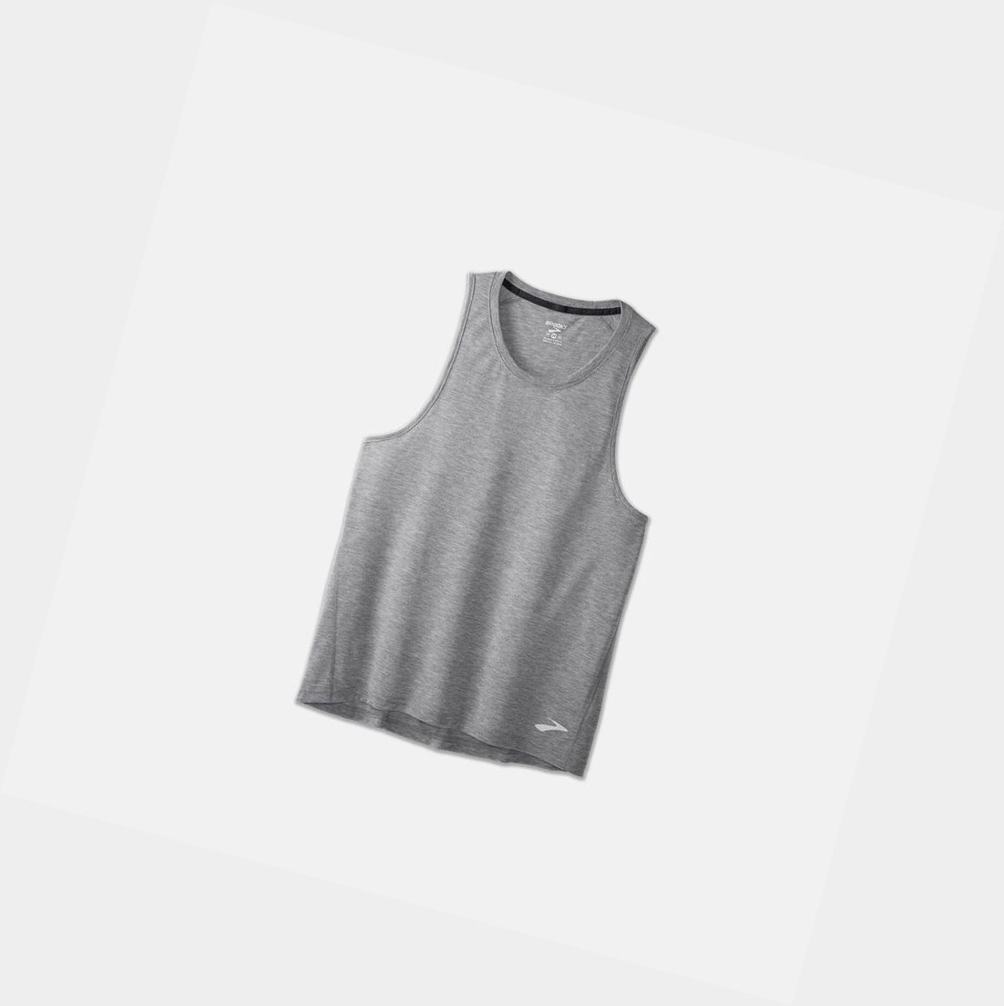 Tops Brooks Distance Tank Hombre Heather Ash | HBU259360