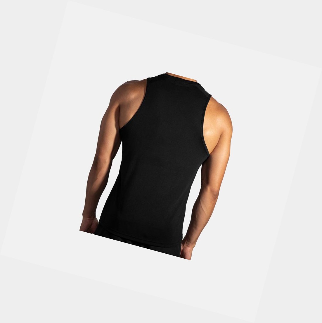 Tops Brooks Distance Tank Hombre Negras | FBJ486352