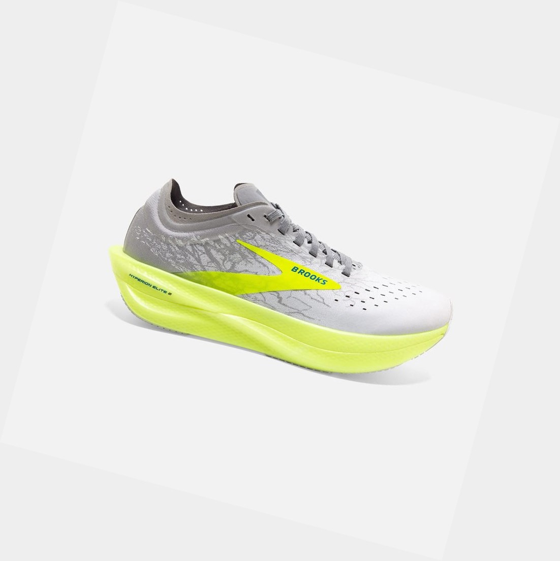 Zapatillas Brooks Hyperion Elite 2 Hombre Blancas Plateadas | GYI360952