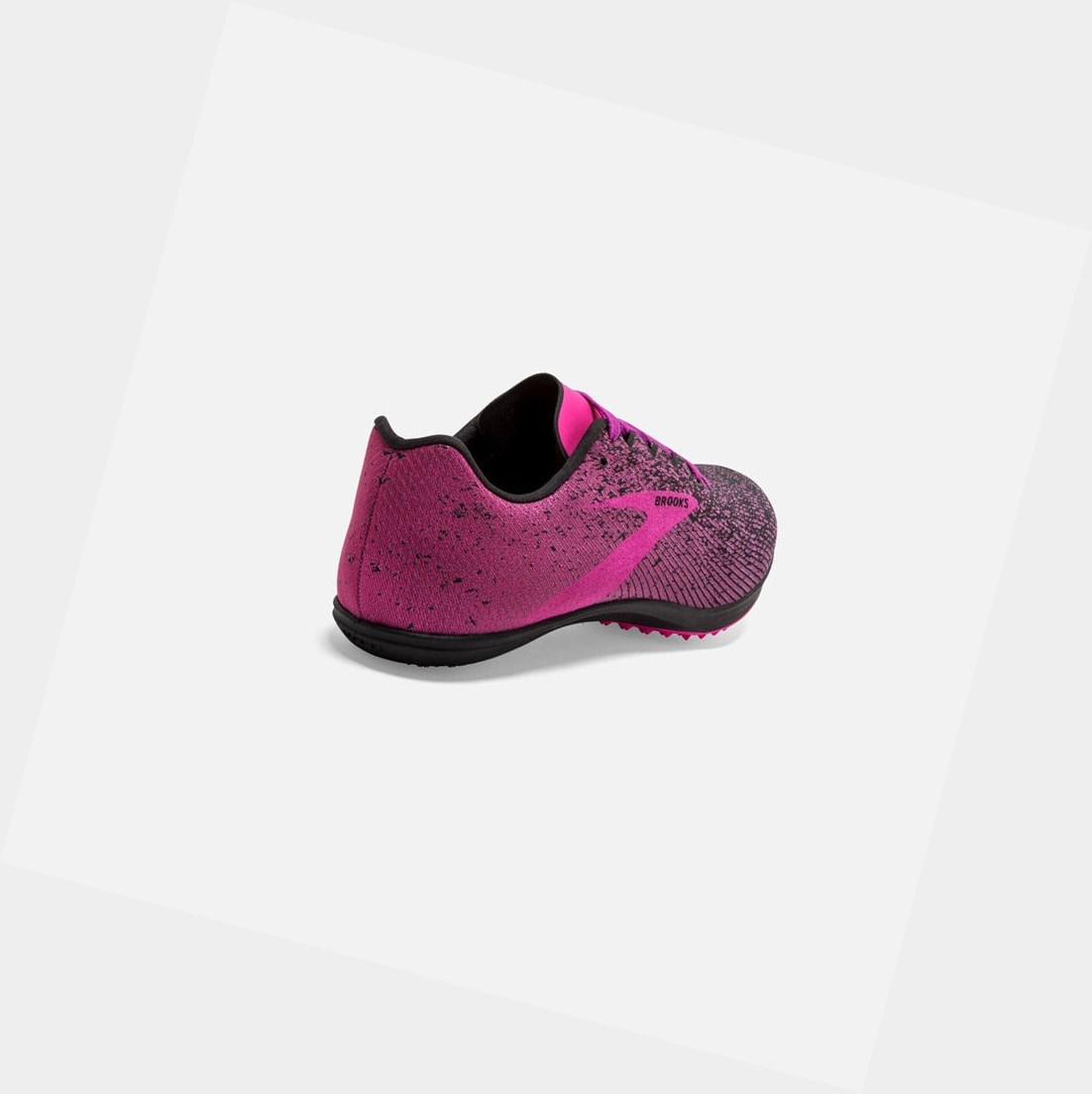 Zapatillas Brooks Mach 19 Spikeless Mujer Negras Rosas | AWO042513