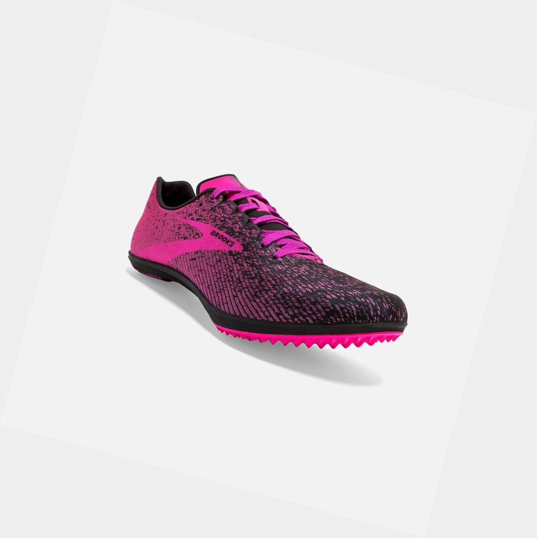 Zapatillas Brooks Mach 19 Spikeless Mujer Negras Rosas | AWO042513