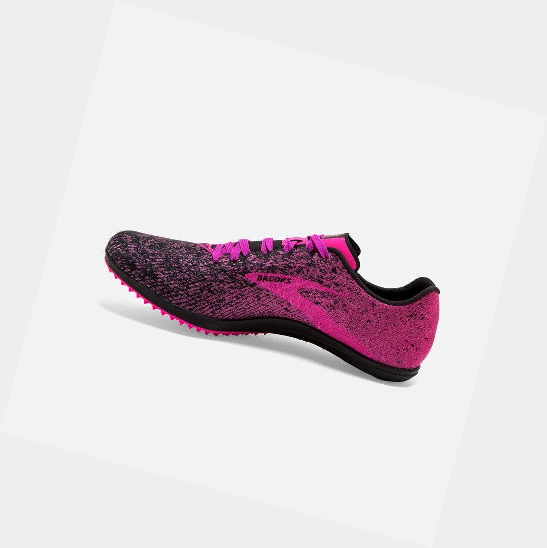 Zapatillas Brooks Mach 19 Spikeless Mujer Negras Rosas | AWO042513