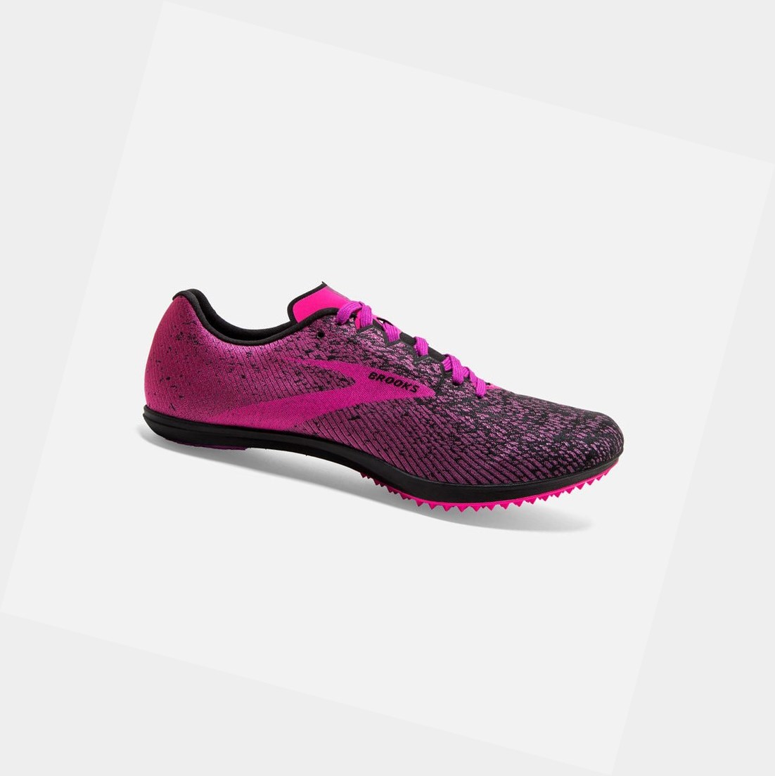 Zapatillas Brooks Mach 19 Spikeless Mujer Negras Rosas | AWO042513