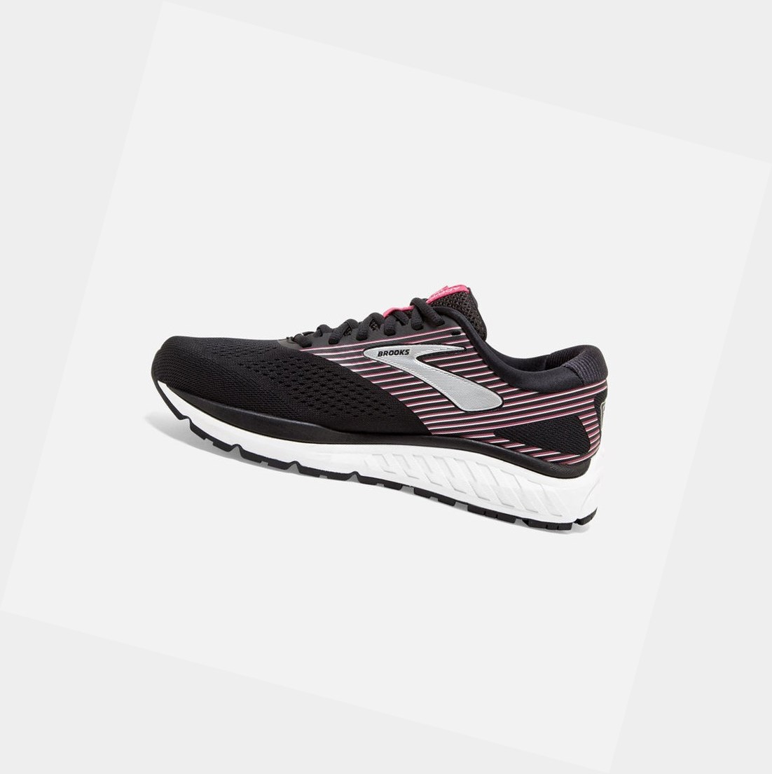 Zapatillas Para Caminar Brooks Addiction 14 Mujer Negras Rosas Plateadas | PRM597108