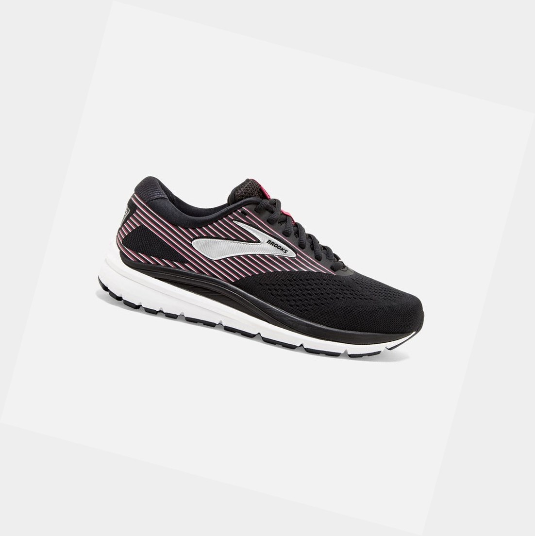 Zapatillas Para Caminar Brooks Addiction 14 Mujer Negras Rosas Plateadas | PRM597108