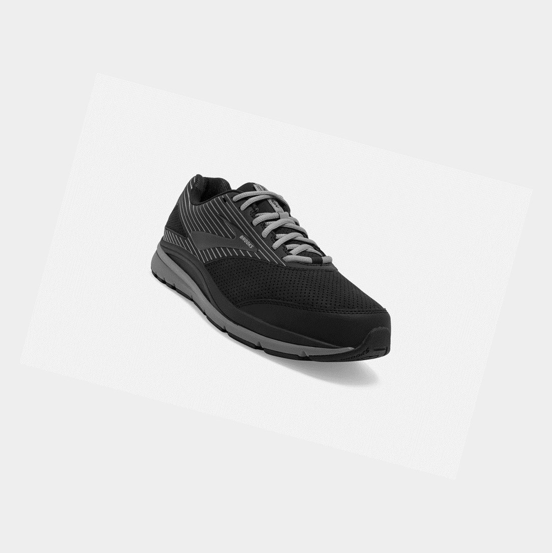 Zapatillas Para Caminar Brooks Addiction Walker Gamuza Hombre Negras Negras | VTE279031