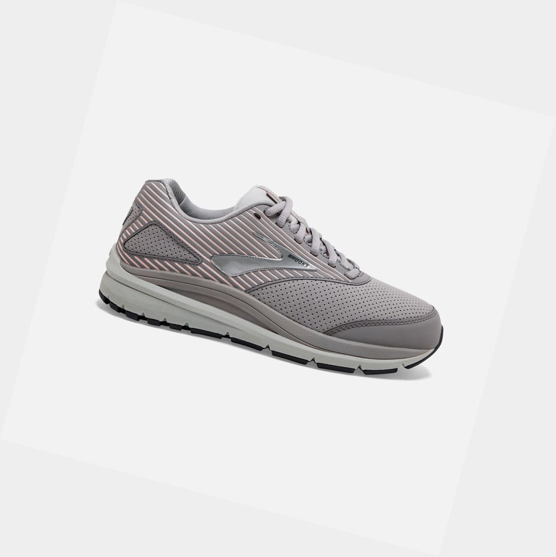 Zapatillas Para Caminar Brooks Addiction Walker Gamuza Mujer Alloy / Oyster / Peach | XLT420187