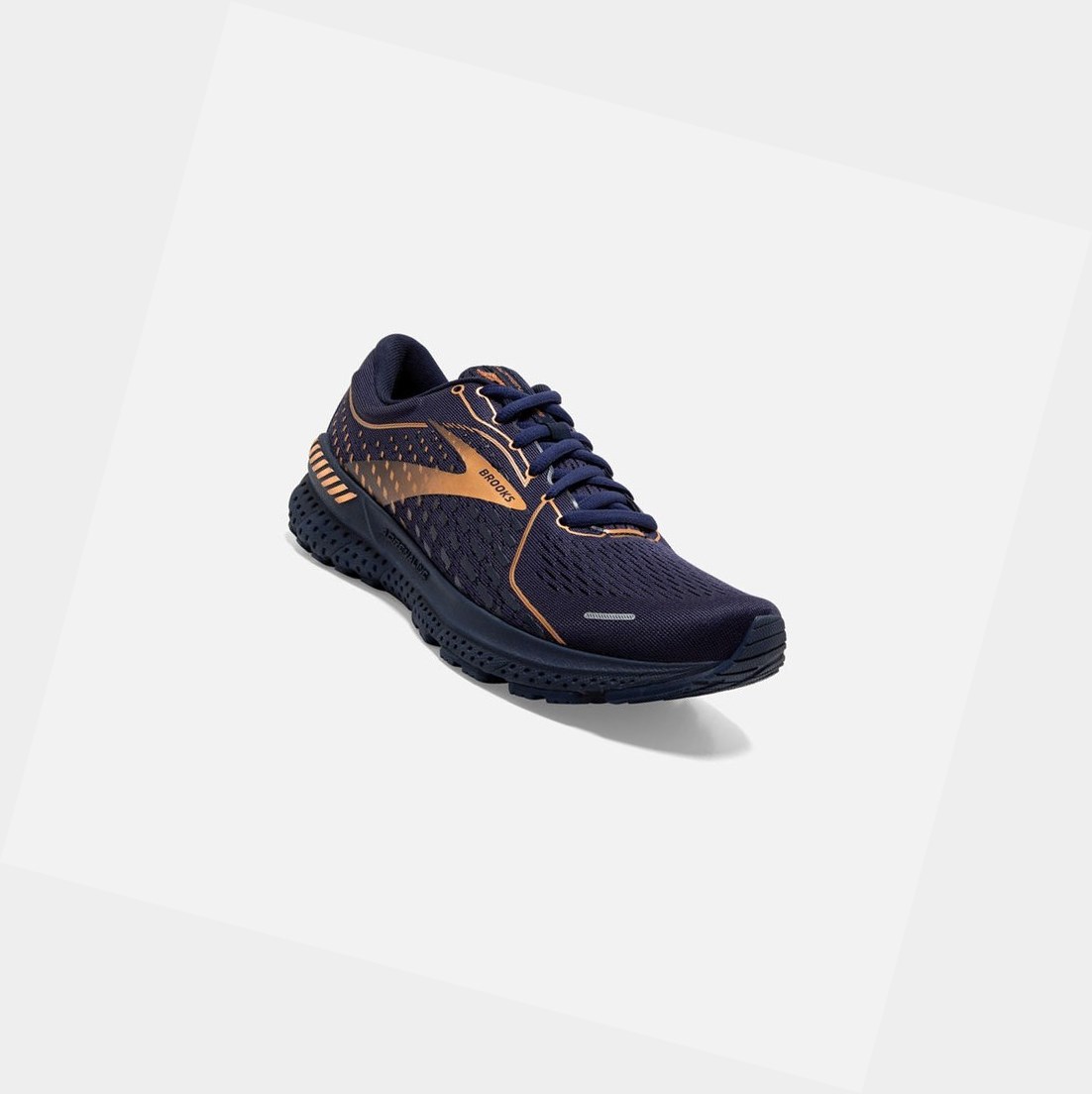 Zapatillas Para Caminar Brooks Adrenaline GTS 21 Mujer Azul Marino Negras Cobra | CEX843190