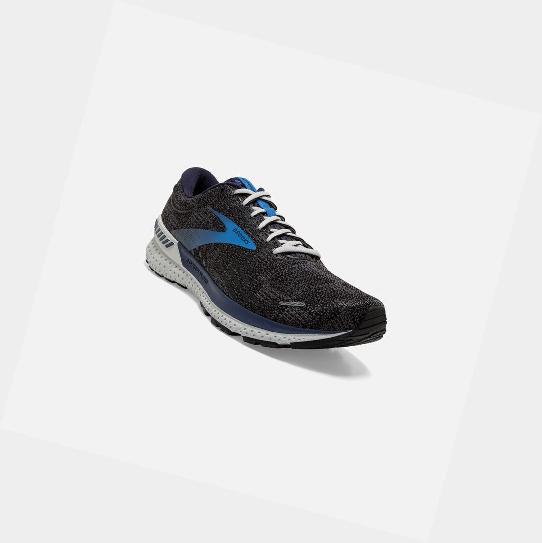 Zapatillas Para Caminar Brooks Adrenaline GTS 21 Hombre Negras Azules | HFE176934