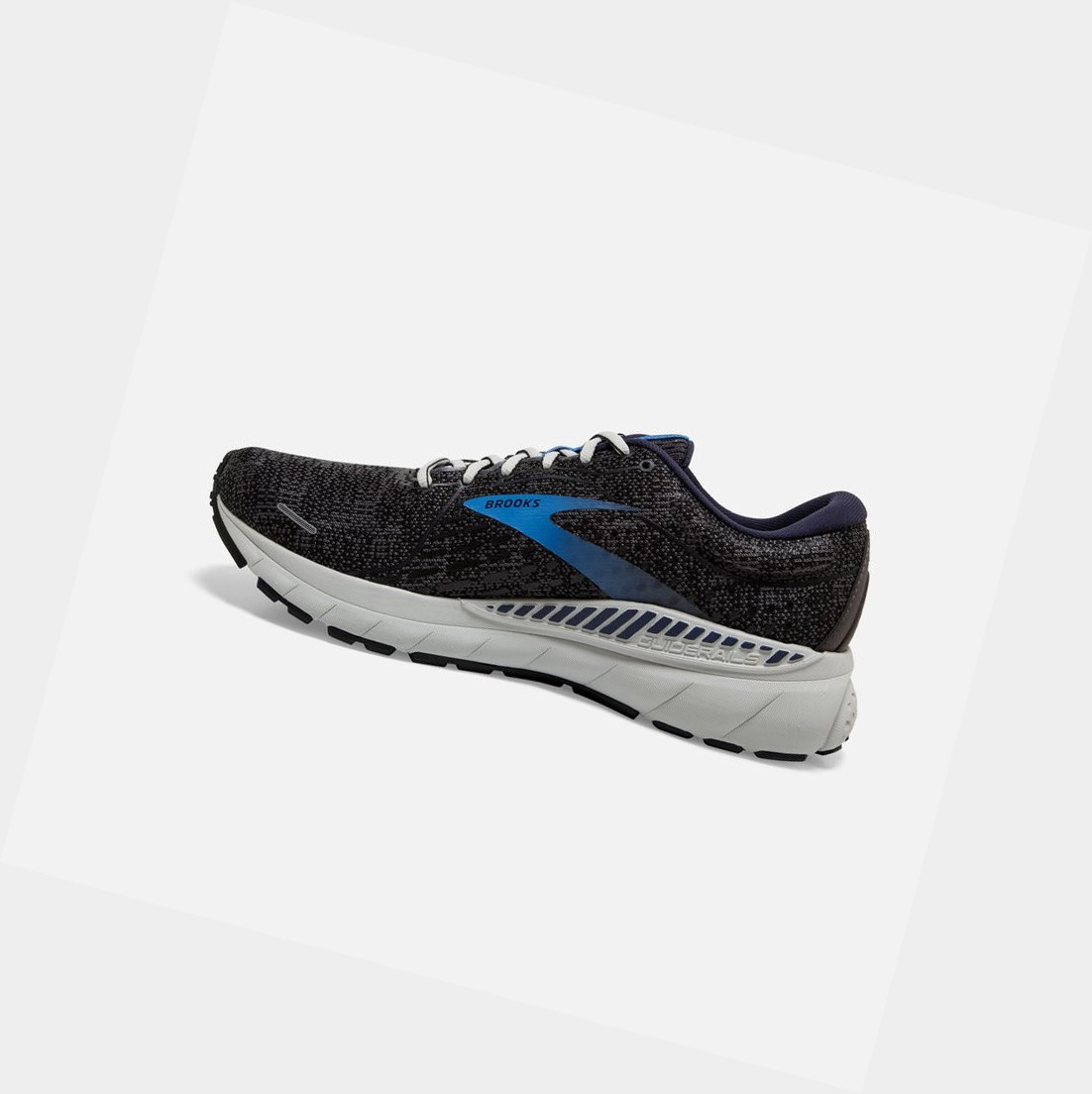 Zapatillas Para Caminar Brooks Adrenaline GTS 21 Hombre Negras Azules | HFE176934