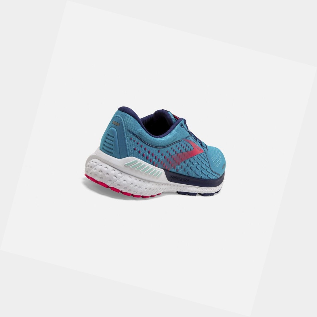 Zapatillas Para Caminar Brooks Adrenaline GTS 21 Mujer Azules Rosas | IMF453012