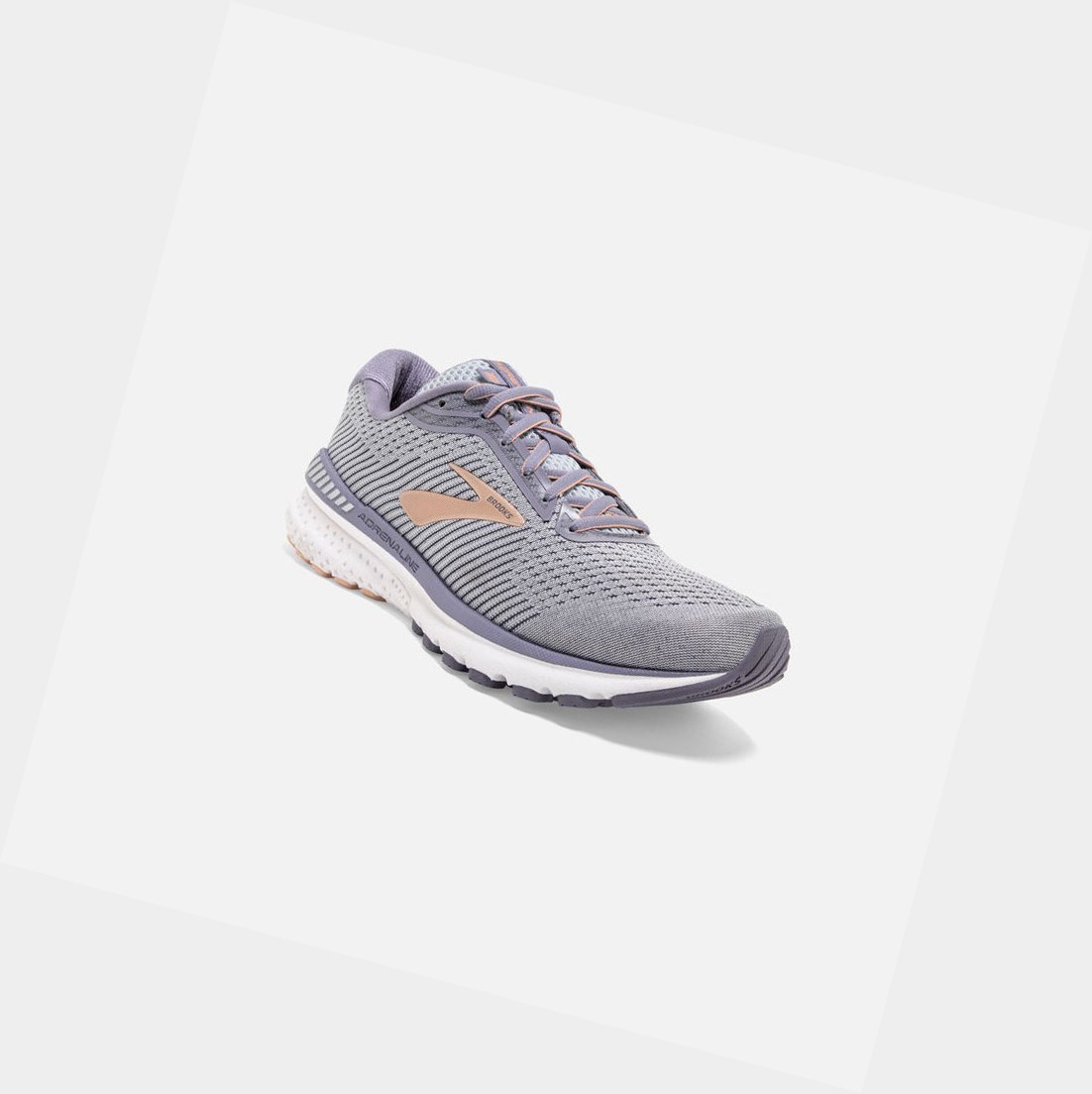 Zapatillas Para Caminar Brooks Adrenaline GTS 20 Mujer Gris Blancas | LZT420865