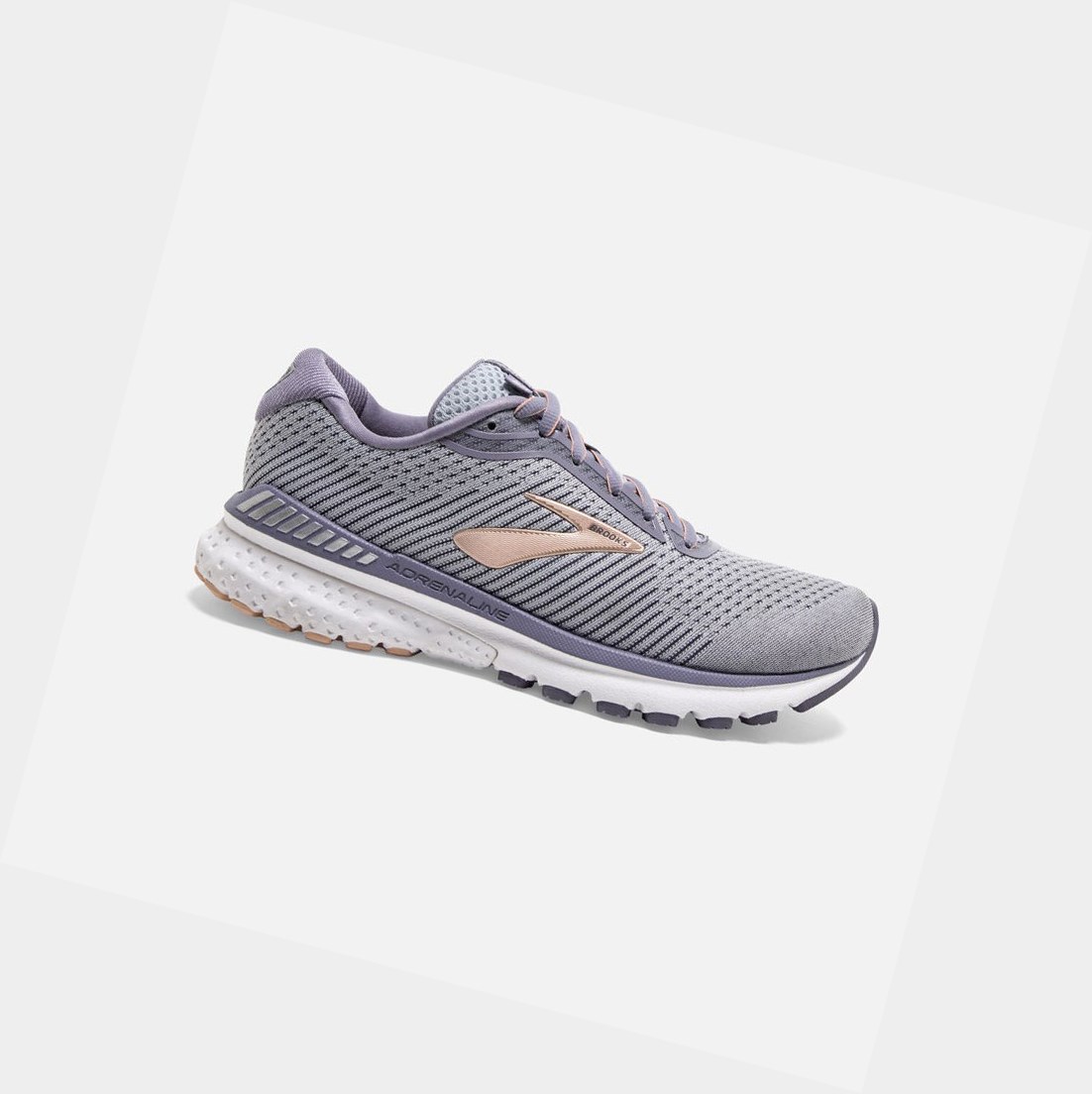 Zapatillas Para Caminar Brooks Adrenaline GTS 20 Mujer Gris Blancas | LZT420865