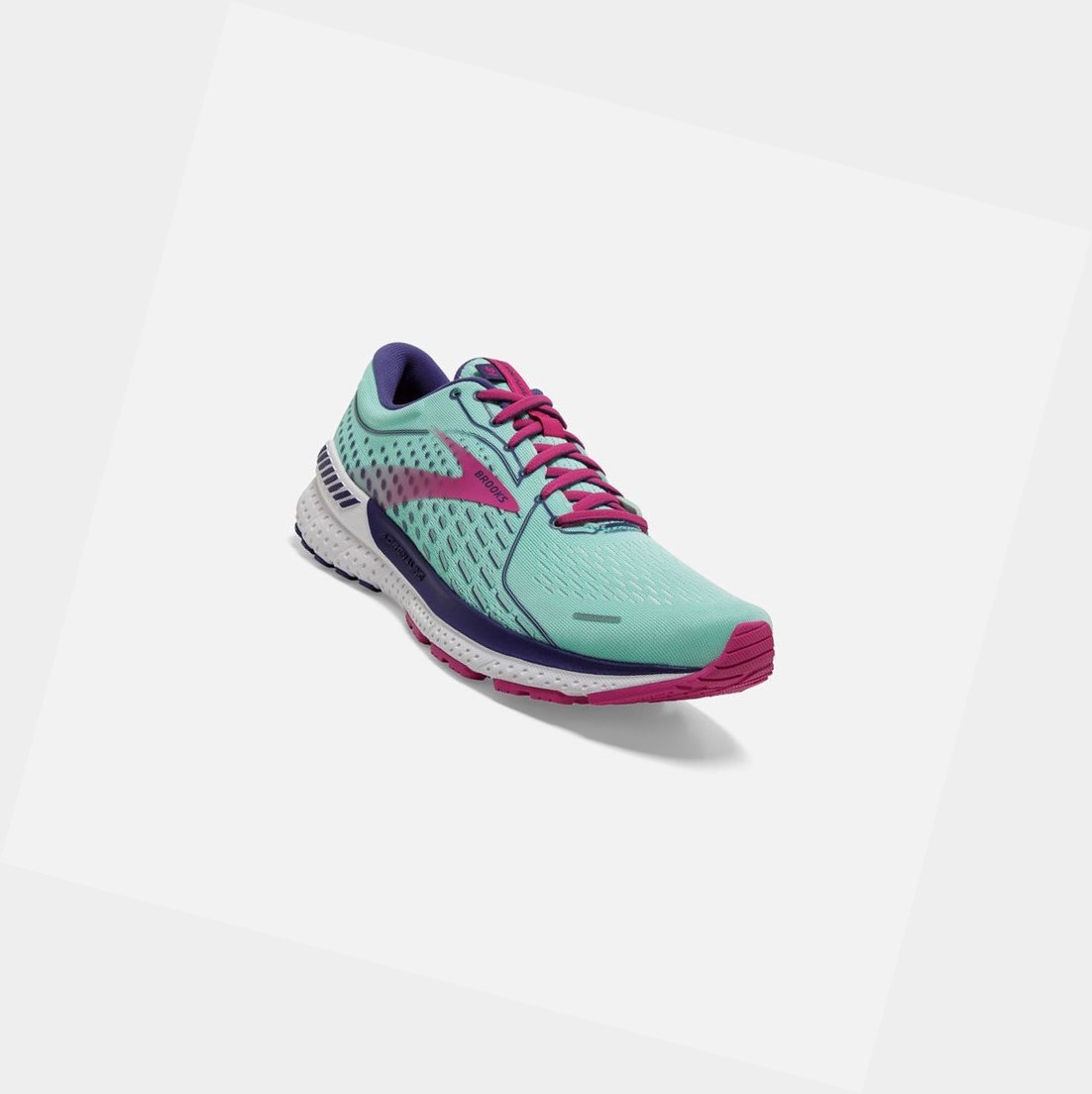 Zapatillas Para Caminar Brooks Adrenaline GTS 21 Mujer Azul Marino Azules Fucsia | OGI543098