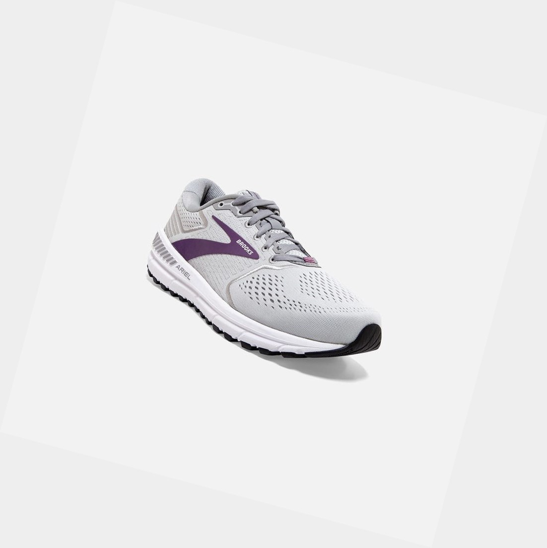 Zapatillas Para Caminar Brooks Ariel '20 Mujer Oyster / Alloy / Grape | MFC629807