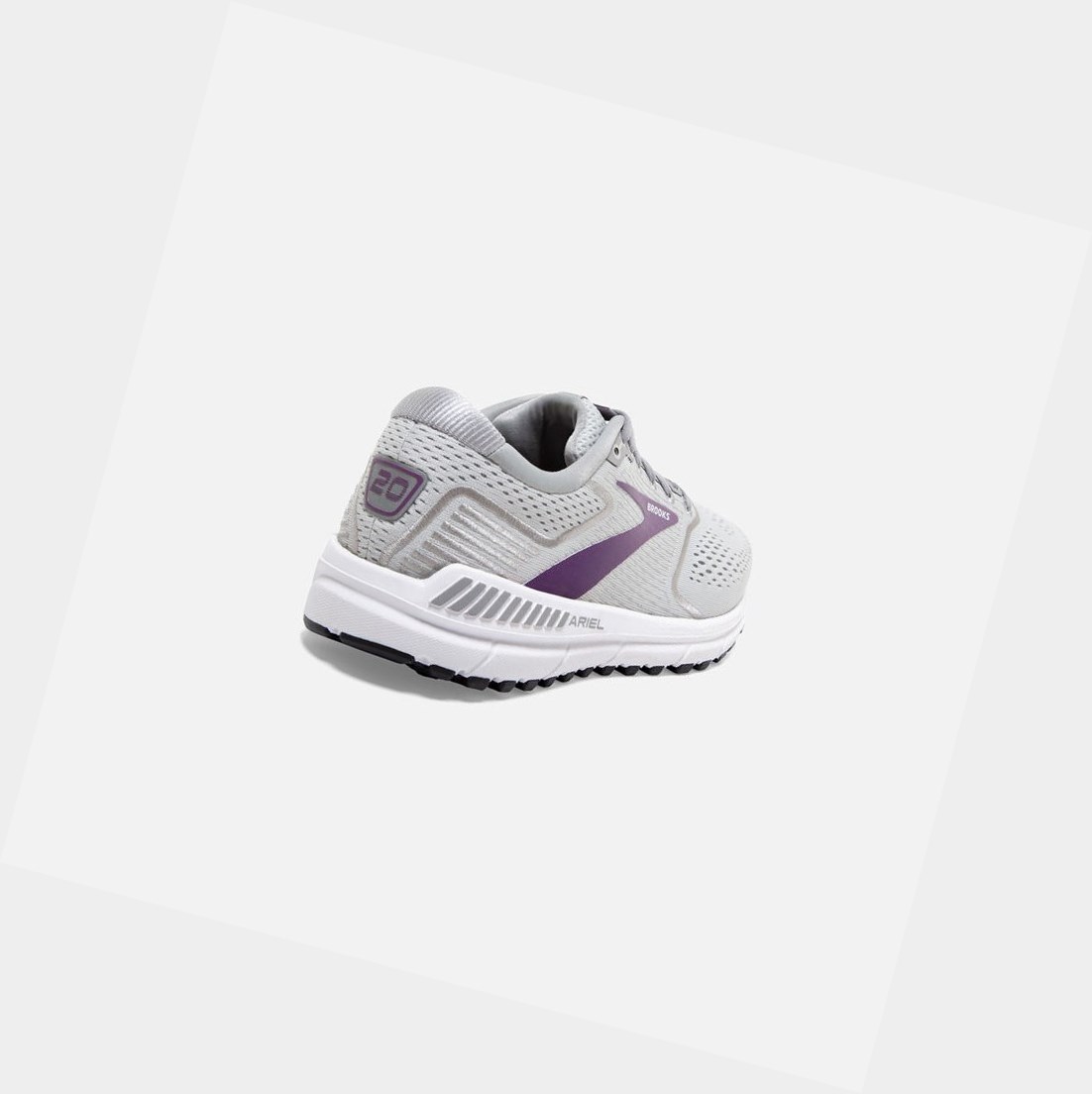 Zapatillas Para Caminar Brooks Ariel '20 Mujer Oyster / Alloy / Grape | MFC629807