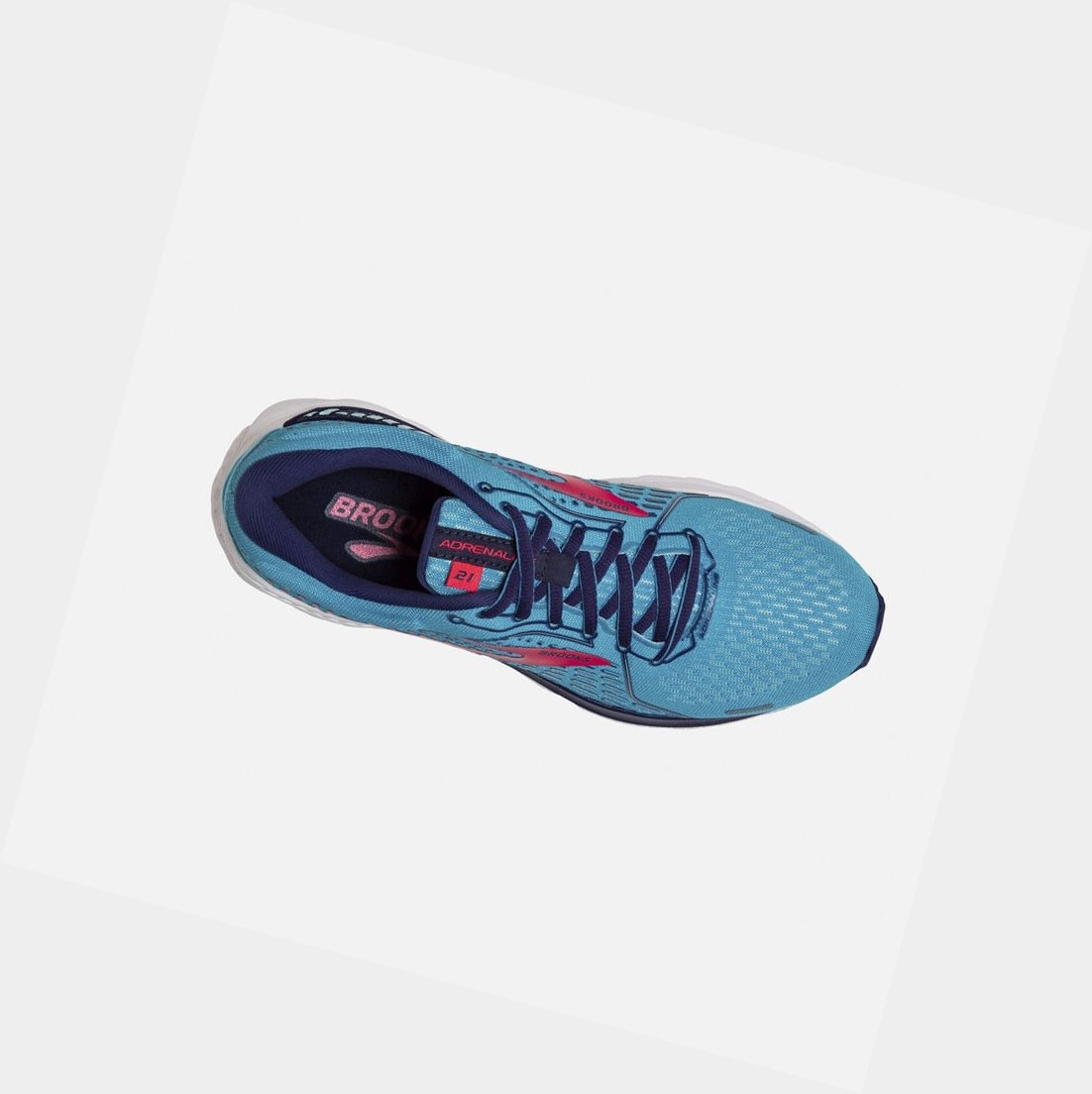 Zapatillas Running Carretera Brooks Adrenaline GTS 21 Mujer Azules Rosas | NGK964827