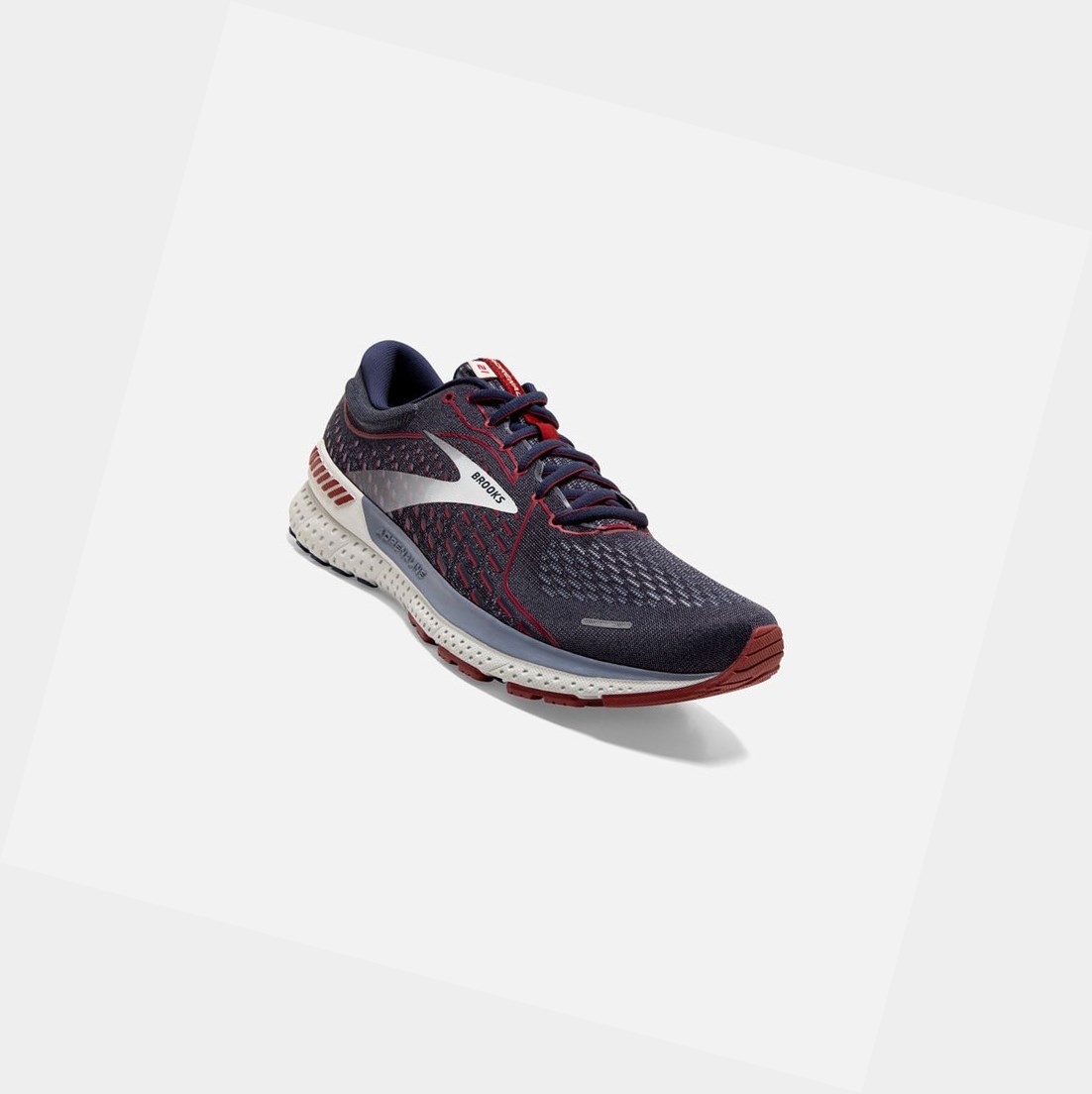 Zapatillas Running Carretera Brooks Adrenaline GTS 21 Hombre Gris Rojas | SHP598103