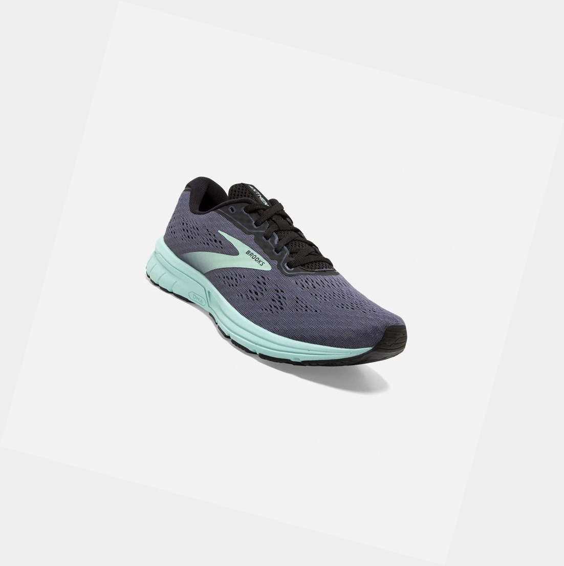 Zapatillas Running Carretera Brooks Anthem 4 Mujer Negras Azules | SIB437698