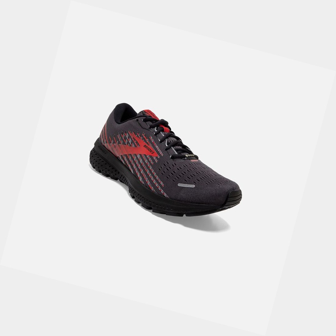 Zapatillas Running Carretera Brooks Ghost 13 GTX Hombre Negras Rojas | GAC067934